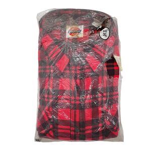 Vintage Dickies NOS Buffalo Plaid Long Sleeve Button Down Men's XL